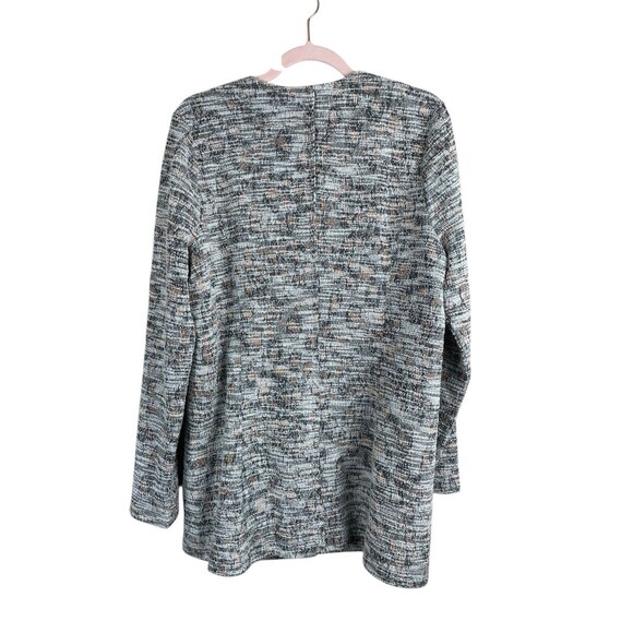 Dolan Anthropologie Women's Multi-colored Tweed Long Line Zip Cardigan Size L - Picture 3 of 13